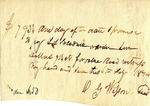 Promissory Note, 6 February 1844 by D. G. Wesson