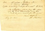 Receipt, 20 February 1844