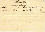 Receipt, 1844 by Isaac Henry