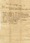 Business record, Tippah County, MS, 20 April 1844 by Alex McKinze