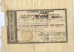 Stock Certificate, La Grange and Memphis Railroad, 6 May 1840