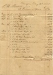 Account of T.L. Treadwell to Goodman and Means, 1845