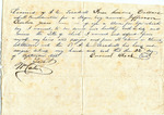Bill of sale for slave, 22 September 1846 by Emanuel Block and Arthur Barlow Treadwell