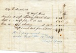 Receipt, 1847 by Hugh Davis