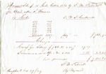 Cotton Receipt, 19 November 1849 by J. M. Patrick
