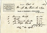 Receipt, 1 October 1849 by J. M. Patrick