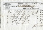 Receipt, 30 November 1849 by J. M. Patrick