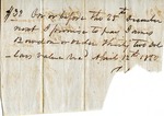 Promissory note, 12 April 1850