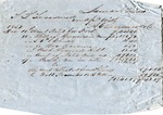 Receipt, 1850 by Author Unknown
