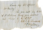 Receipt, 17 October 1850 by Timmons Louis Treadwell and Elizabeth E. Treadwell