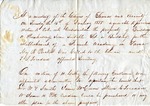 Record of meeting about Female Academy, Marshall County, MS, 15 January 1850 by Timmons Louis Treadwell