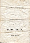 Order of Exercises for Commencement, UNC, 5 June 1851 by Seaton Gales