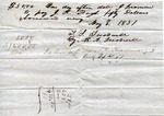 Promissory note, 5 May 1851