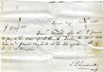 Promissory note, 4 November 1851 by Timmons Louis Treadwell