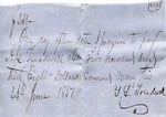 Promissory note, 24 June 1851 by Timmons Louis Treadwell