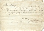 Receipt, 24 March 1851 by J. H. Matthews
