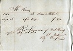 Receipt, 16 February 1851 by P. Miller