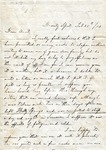 Thomas Chambers to Aunt, 25 February 1852