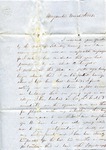 W. Lucius Tabs to W.L. Treadwell, 30 March 1852 by W. Lucius Tabs