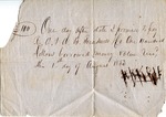 Promissory note, 1 August 1853
