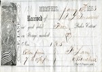 Cotton receipt, 14 January 1853 by J. B. Bouchell and H. Lane
