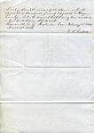 Announcement of the birth of slave named Ramon by Malinda, 4 March 1854 by Timmons Louis Treadwell