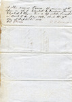 Announcement of the death of slave named Ramon, 9 October 1854 by Timmons Louis Treadwell