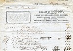Receipt, 22 February 1854 by Loud's
