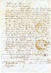 Land deed for house and plot, Claiborne County, MS, 8 March 1855