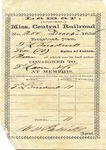 Cotton receipt, 4 December 1856 by Mississippi Central Railroad Company (1897-1967) and F. Lane and Company