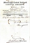 Cotton receipt, 30 April 1856 by Mississippi Central Railroad Company (1897-1967) and F. Lane and Company