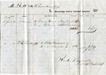 Receipt, 24 April 1856 by Mississippi Central Railroad Company and Arthur Barlow Treadwell