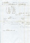 Cotton receipt, 4 October 1856 by F. Lane and Company
