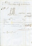Cotton receipt, 17 November 1856 by F. Lane and Company and W. A. Goodwin