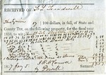 Tax receipt, 5 January 1857