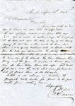 [?] to T.L. Treadwell, 24 April 1853 by Author Unknown