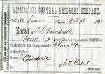 Cotton receipt, 18 October 1858 by Mississippi Central Railroad Company (1897-1967) and F. Lane and Company