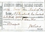 Cotton receipt, 24 March 1858 by Mississippi Central Railroad Company (1897-1967) and F. Lane and Company