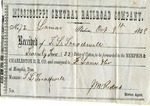 Cotton receipt, 8 October 1858 by Mississippi Central Railroad Company (1897-1967) and F. Lane and Company