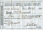 Cotton receipt, 26 October 1858