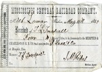 Cotton receipt, 11 May 1858 by Mississippi Central Railroad Company (1897-1967) and F. Lane and Company