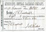 Cotton receipt, 25 October 1858 by Mississippi Central Railroad Company (1897-1967) and F. Lane and Company