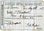 Cotton receipt, 11 May 1858 by Mississippi Central Railroad Company (1897-1967) and F. Lane and Company