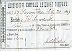 Cotton receipt, 21 February 1859 by Mississippi Central Railroad Company (1897-1967) and F. Lane and Company