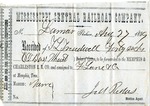 Cotton receipt, 27 August 1859 by Mississippi Central Railroad Company (1897-1967) and F. Lane and Company