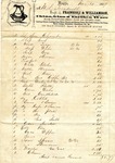 Receipt, 30 November 1859 by Fransiolo and Williamson