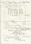 Cotton receipt, 1 December 1860 by F. Lane and Company