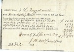 Receipt, Property tax, 23 February 1861 by John R. M. Carroll