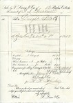 Cotton receipt, 25 January 1861