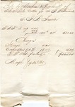 Cotton receipt, 30 September 1865 by Meacham and Treadwell